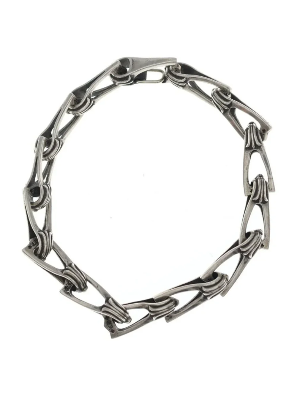Chrome Hearts Window Chain Silver Bracelet